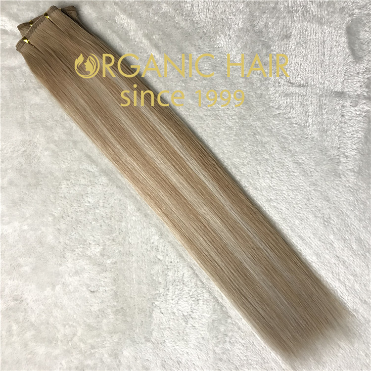 New product flat weft hair extensions  C48